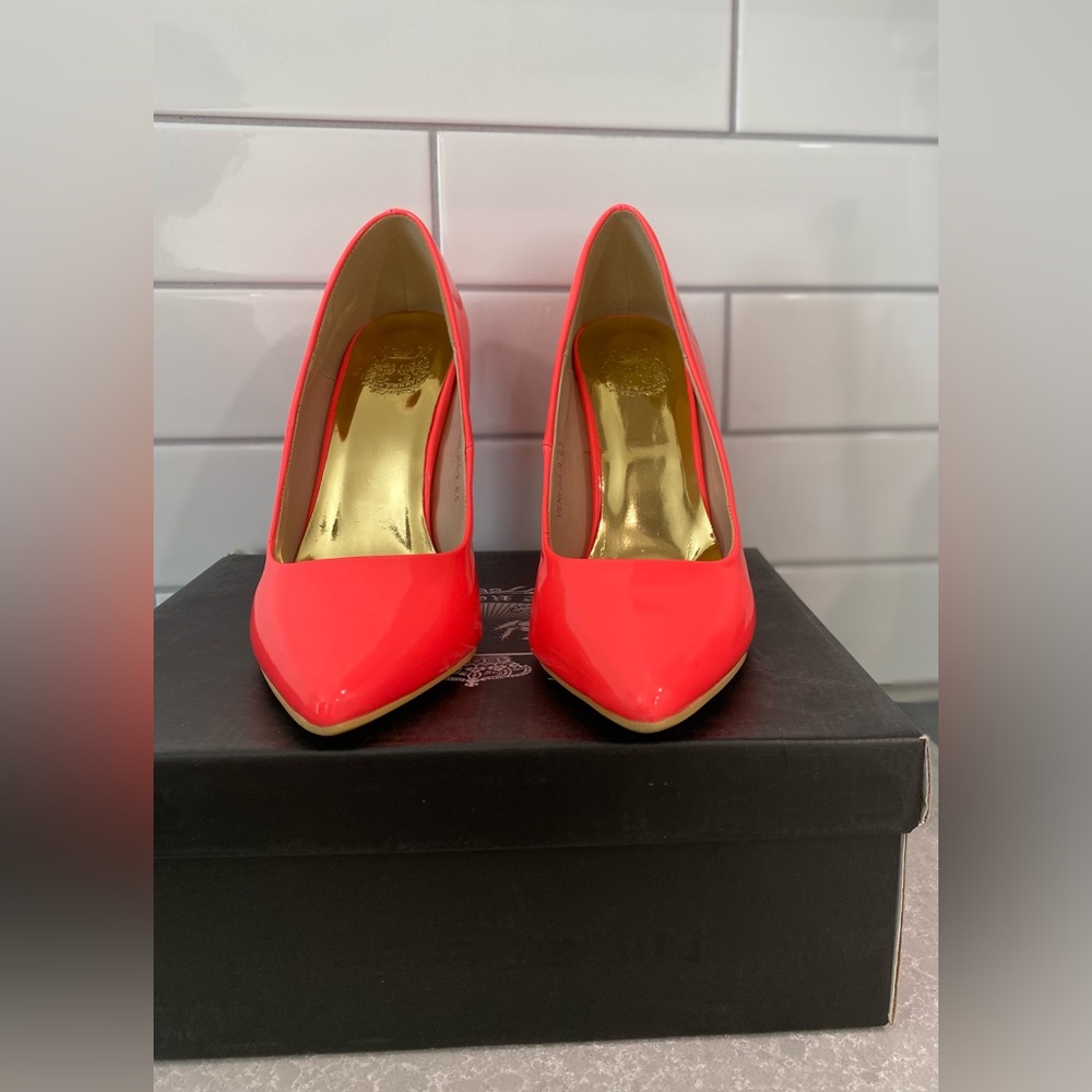 Neon Orange Heels Size 6.5